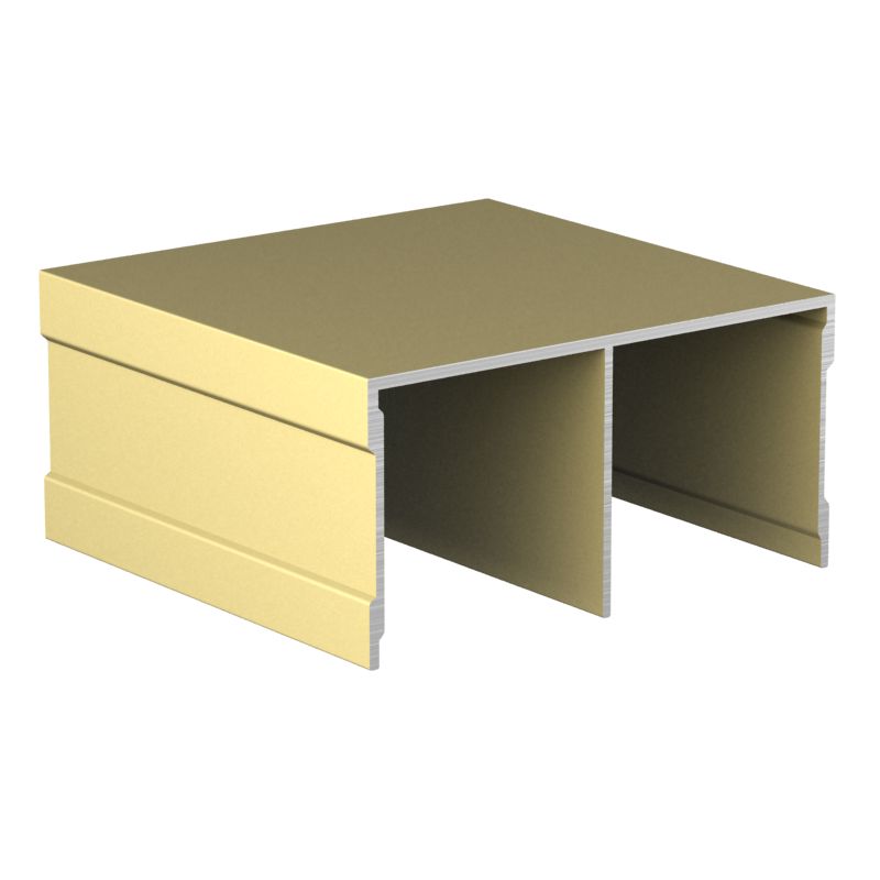 Направляющая верх АВД-0702 золото анод 1 метр 1600 (кратно 1,5м)