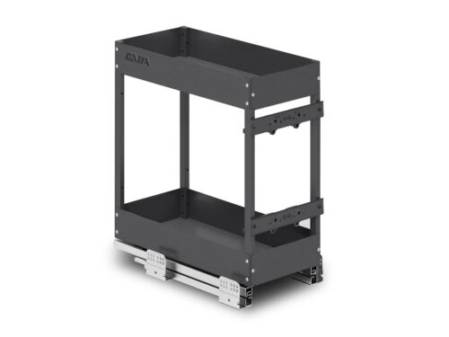 Двухуровневая корзина EVA Dark Side, в базу 300мм, плав.закрывание, графит 4154