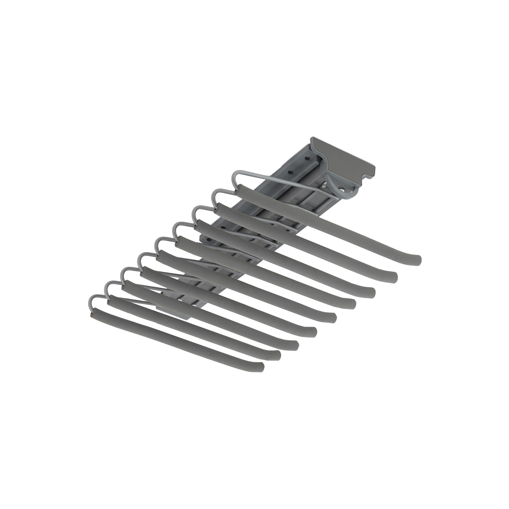 Выдвижная вешалка для брюк BRUNO крепл.верх./левое 340*470*130, графит PRIME by AKS 115591