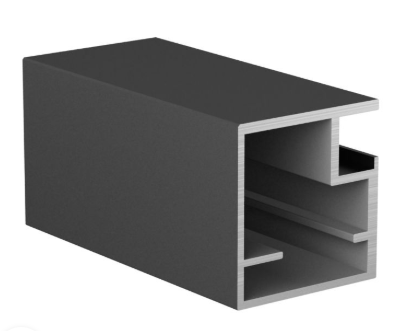 Профиль алюминиевый тонкий, черный для рамочных АВД-1000 3 метра
