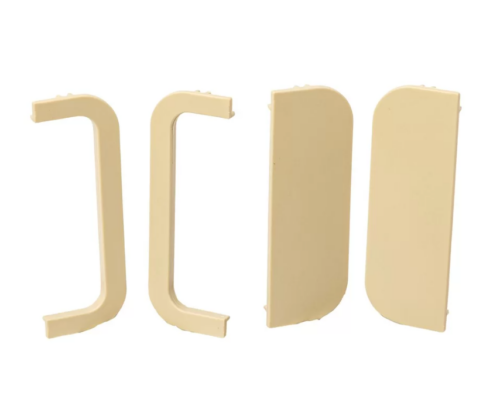 Торц. загл.(открыт. и сплошн.) П-образ. проф. Gola FIRMAX(4 части), пластик, золото FRM9201.06.G