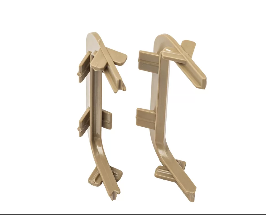 Углы 90° (внешн.+внутренний) П-образн. проф. Gola FIRMAX(2 части), пластик, шампань FRM9201.07.CH