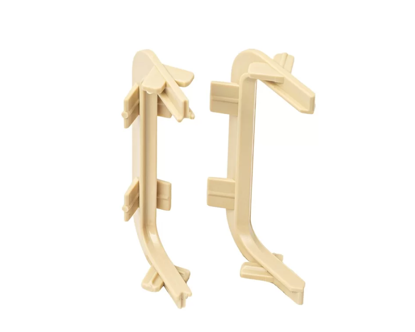 Углы 90° (внешн.+внутрен.) П-образн. профиля Gola FIRMAX(2 части), пластик, золото FRM9201.07.G