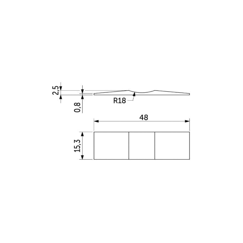 Стопор пластиковый SENATOR AKS для классической и узкой сис-мы 13657 — изображение 2