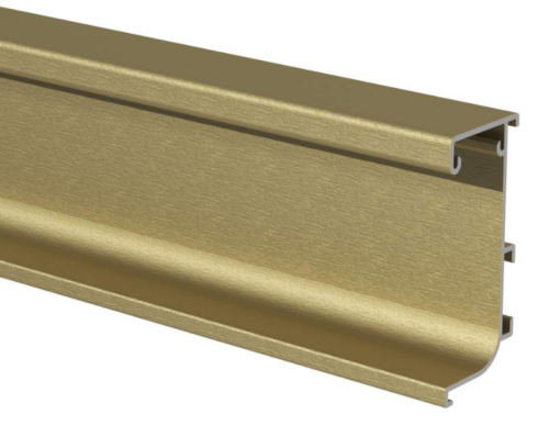 GOLA FIRMAX L-образный для нижних баз с пазом д/светоди ленты, L=4200mm, золото браш FRM9200.GB.LED