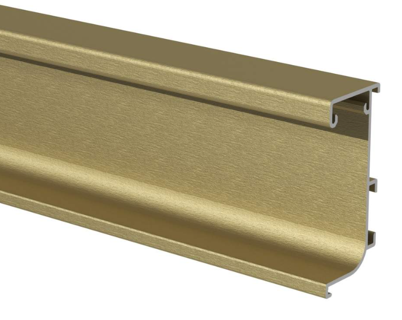 GOLA FIRMAX L-образный для нижних баз с пазом д/светоди ленты, L=4200mm, золото браш FRM9200.GB.LED