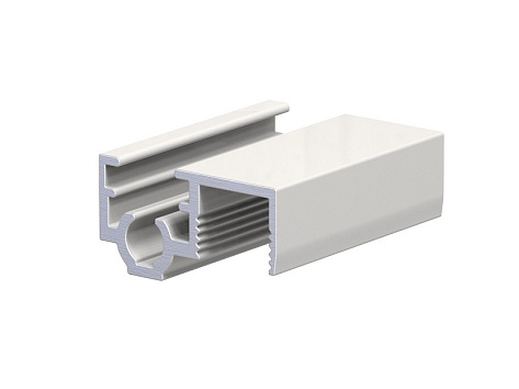 SLIM Профиль горизонтальный верх АВД-3766 белый мат. 1 метр 1358