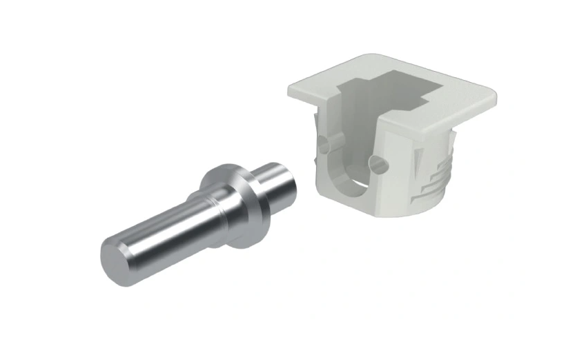 Полкодержатель D15х10,5 мм, белый SI20PB — изображение 3