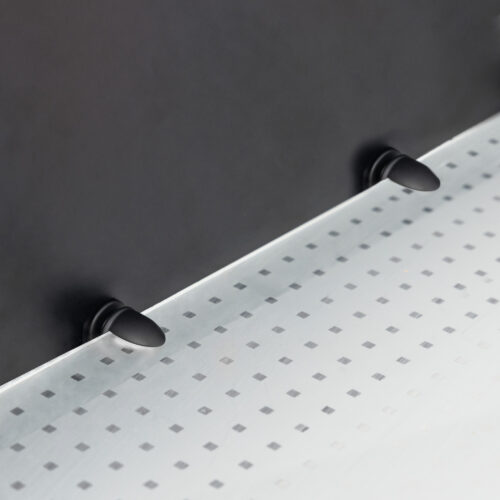 Полкодержатель для стекла мет. АК133 (6-8мм) черный матовый AKS 103819