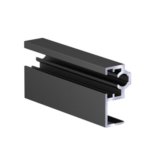SLIM Профиль горизонтальный верх АВД-3766 антрацит. 1 метр ( кратно 1,5м.) 3206