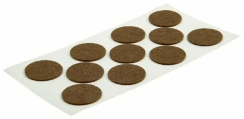 Подпятник фетровый  d=40 мм коричневый (на листе-12) 091022
