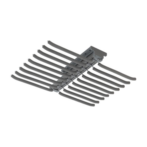 Выдвижная вешалка для брюк BRUNO крепл.верх./двойная 642*470*82, графит PRIME by AKS 115590