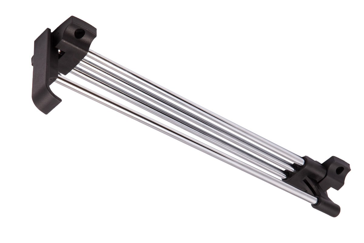 Выдвижная вешалка L-400 усиленная с ручкой, хром/черный GRIDLI 113944 — изображение 3