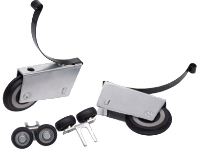 Комплект роликов СИММЕТР. закрытый для 1 раздвижной двери AKS PLUS 80 кг усиленные верхний подшипник