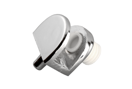 Полкодержатель для стекла регулируемый под сверление мет. MV-09 хром AKS 103820