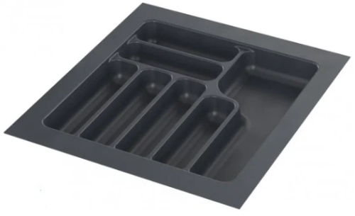 Лоток для столовых приборов Starax в базу шир.500 (440x490x55) серый S-2285-GP 0200255