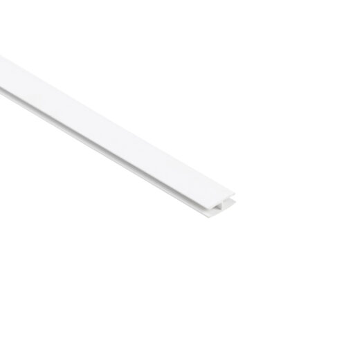 Профиль ПВХ для ДВП Н-4 белый соединительный РФ (1шт=2м.п) 61114