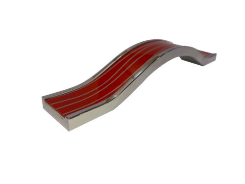 Ручка Скоба Metax 160 мм Malta (хром/красный волна)  133103