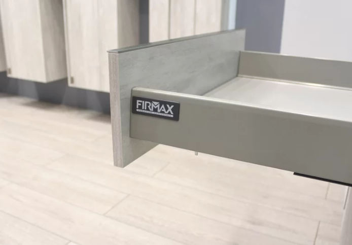 Комплект ящика Firmax Newline длина 450 мм, высота 84мм с доводчиком, серый — изображение 3