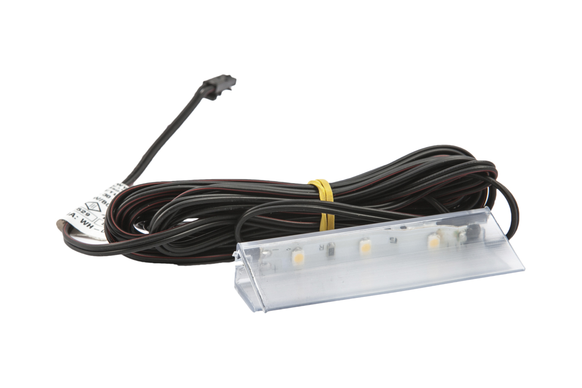 Клипса светодиодная Prismatic FT2D, 3диода, 12VDC/0,25W, пластиковая, теплый белый, HLT 26711