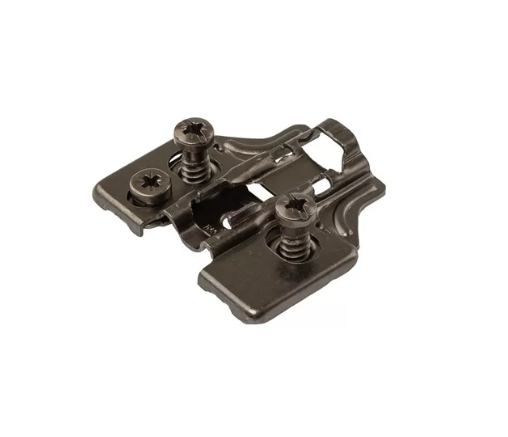 Планка монтаж 3D Firmax Smartline Clip On, H=2, крест под евровинт, черный ник FRM0160.H2/2BL
