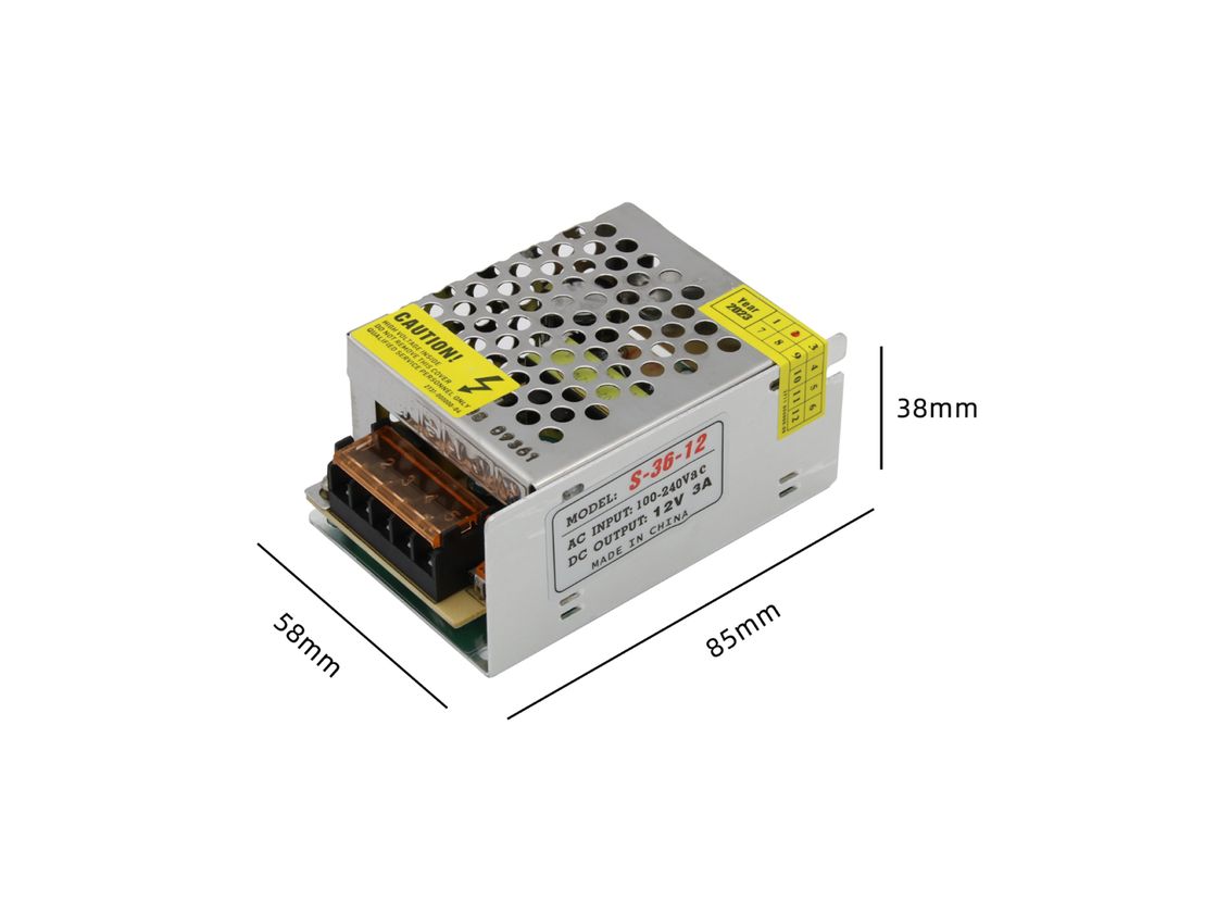 Блок питания для светодиодов 220/12V 35W, IP20 сетка 0121 14635 — изображение 2