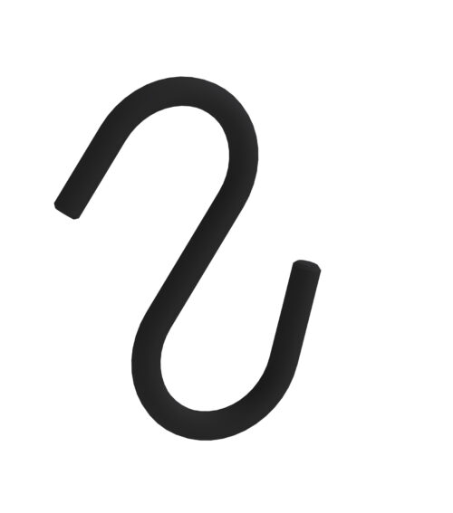 Крючок на рейлинг металл лак черный WE04.0028.01.799