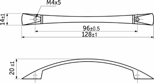 Ручка меб. скоба мет. UN90 96 хром GRIDLI 78874