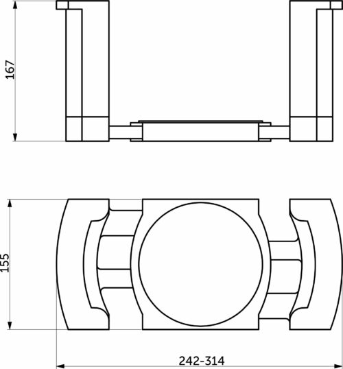 Держатель тарелок Slimbox Evolution графит 117364