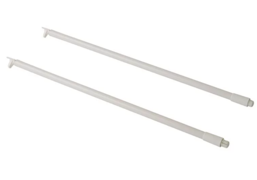 Рейлинги Firmax длина 400 мм, круглые средние для ящика Newline, белые FRM0943.07/RL