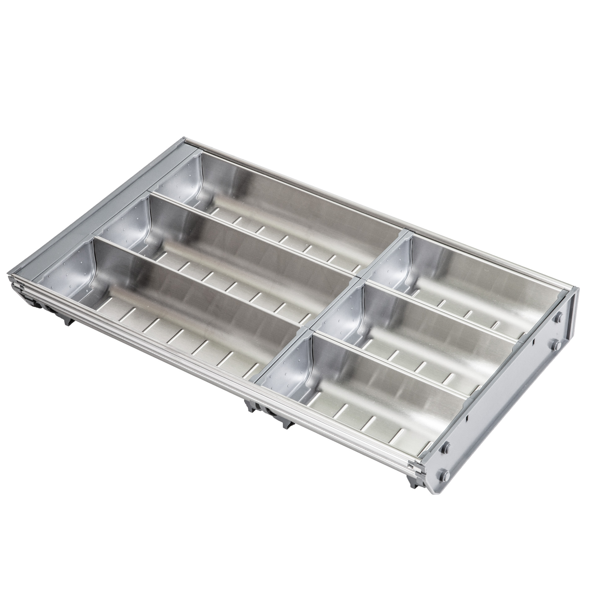 Вкладыш 30/500 шуфлядный металлический Organizer нержавеющая сталь (473*280*65) AKS 64589 — изображение 3