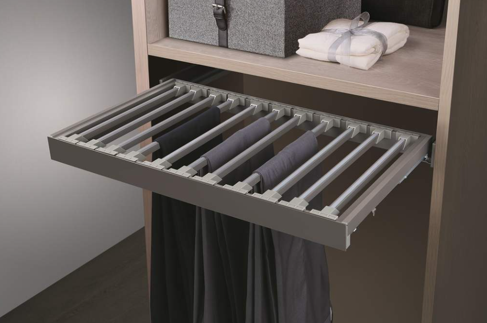 FIRMAX Выдвижная брючница наборного типа в базу 600 мм, 564х420х56 (ШхГхВ), серый FRM5806.564.01 — изображение 2