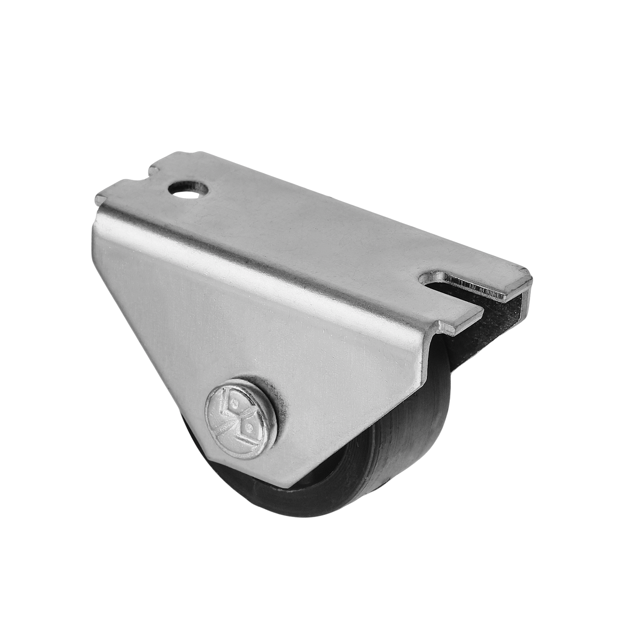 Ролик откатной 493Р прямоход (прорезиненный)