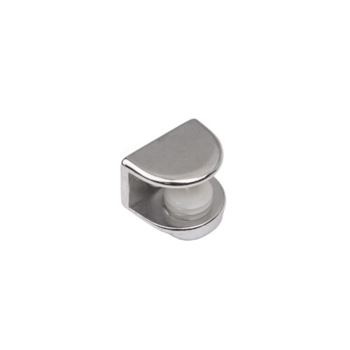 Полкодержатель для стекла регулируемый под шуруп мет. MV-09 хром AKS 23029