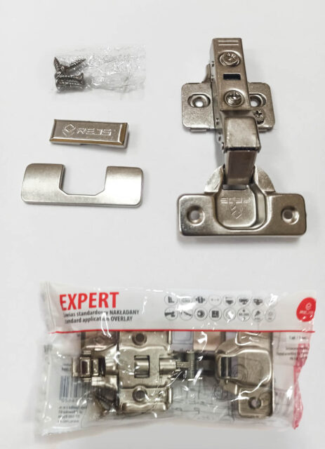 Петля 110' полунакладная с доводч, H=0 3D планка с эксц. TJ09.0016.01.064 Expert (II)  1729