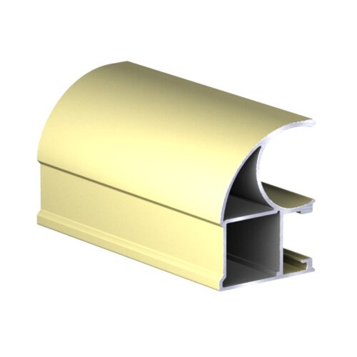 Профиль вертикальный асимметричный АВД-0575 золото анод 5,4 метра 1588