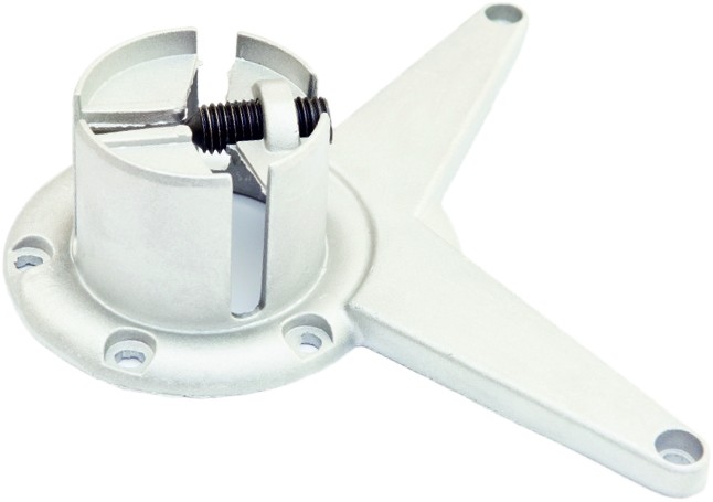 Крепление усы на трубу d60, никель AKS 14114 — изображение 2