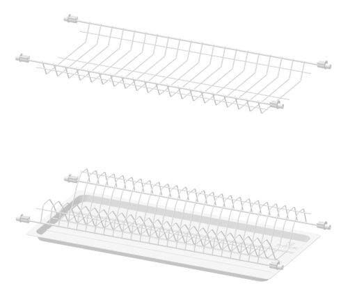 Посудосушитель Стандарт-1 600 металл белый WE06.1626.01.010