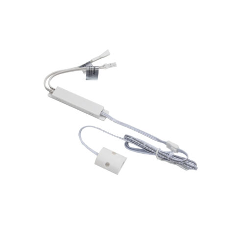 Выключатель бесконтактный на преграду, накладной, плоский, 12/24V, 60W/100W, белый, AKS 85338