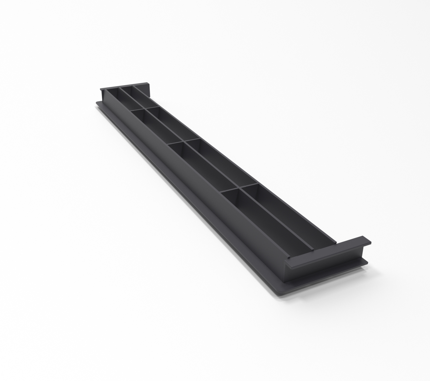 Вентиляционная решётка для цоколя черная 77353