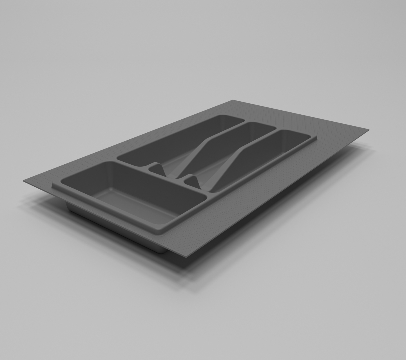 Лоток для столовых приборов в базу 300 мм, Серый Lt.0300.gr 773515