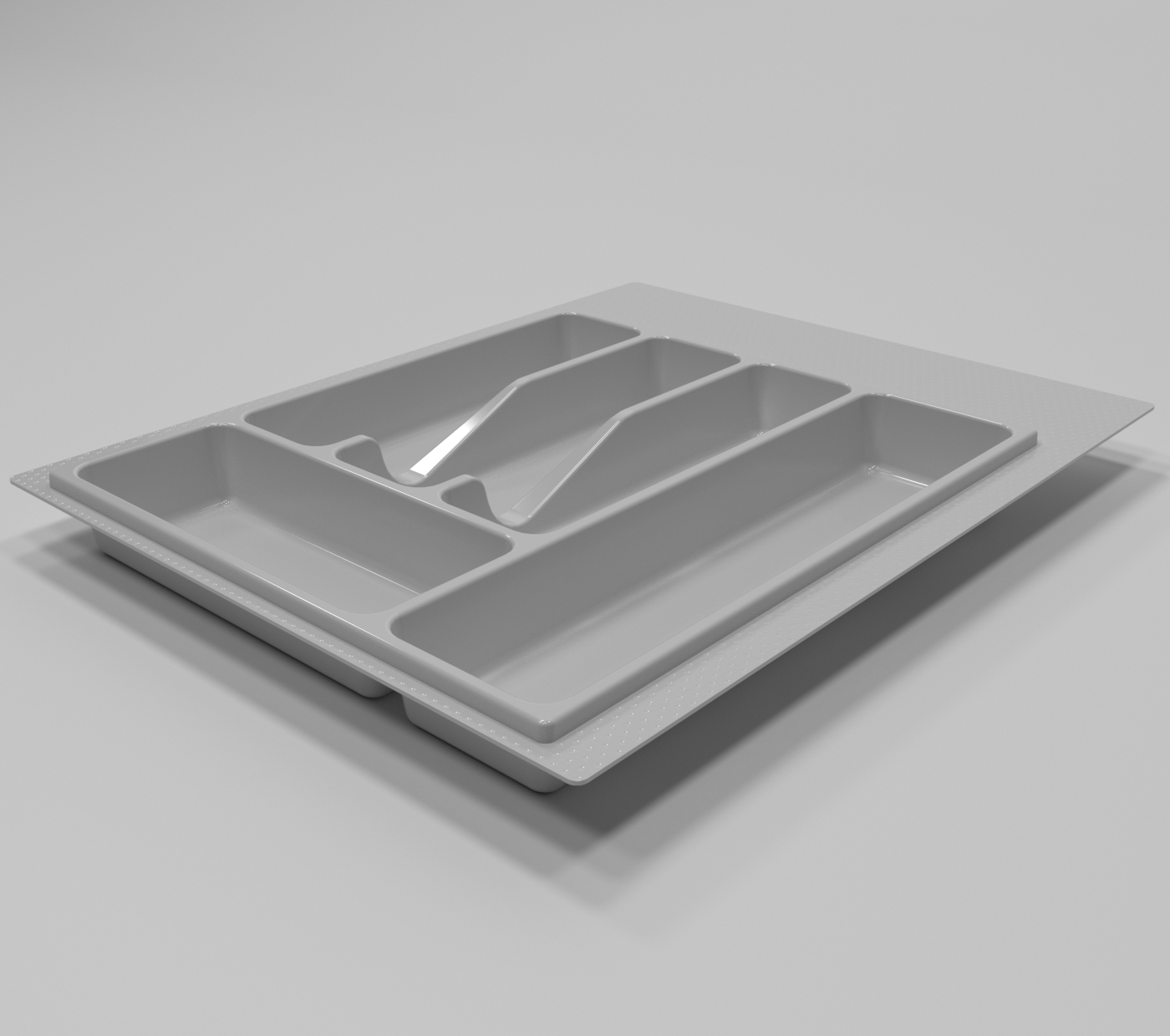 Лоток для столовых приборов в базу 450 мм, Серый 773521