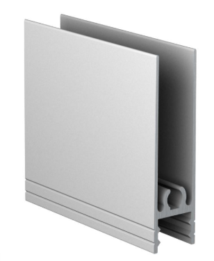 Профиль горизонтальный низ АВД-0601 серебро анод 1 метр  11251 (кратно 1,5м)