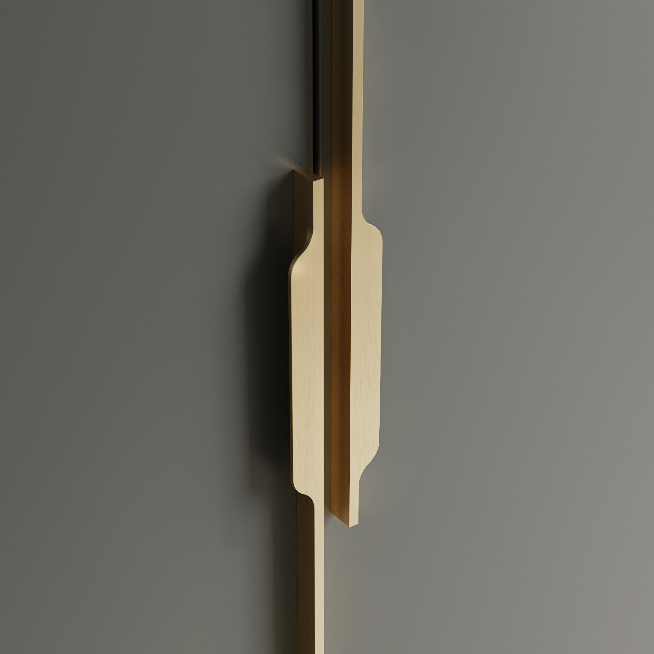 Ручка меб. скоба алюм. ANDROMEDA 1056/1200 черный матовый, AKS (левая) 111098