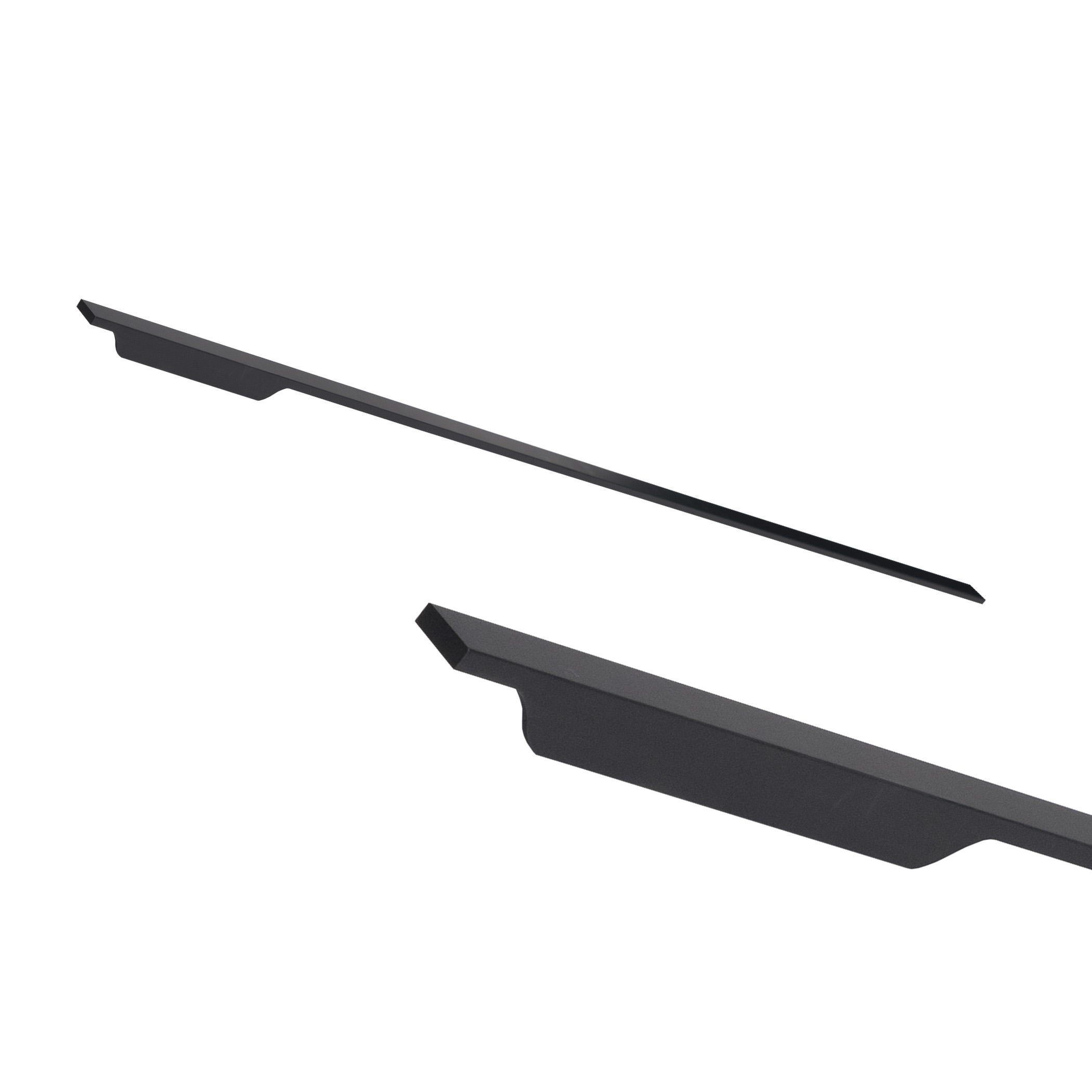 Ручка меб. скоба алюм. ANDROMEDA 1056/1200 черный матовый, AKS (левая) 111098 — изображение 2