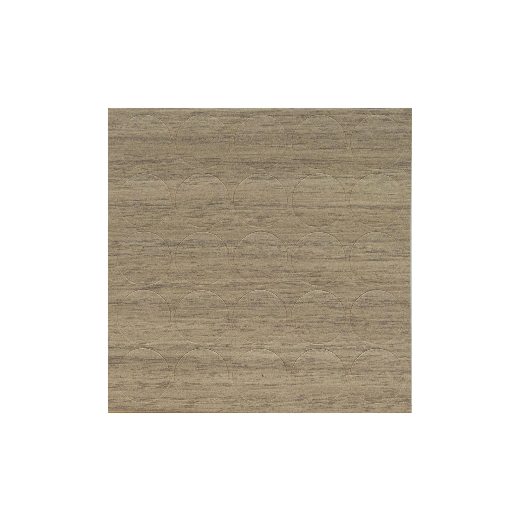 Заглушка самоприлипающая Ø 20 к эксцентрику орех рокфорд (20168) FOLMAG (лист-28шт.) 87561