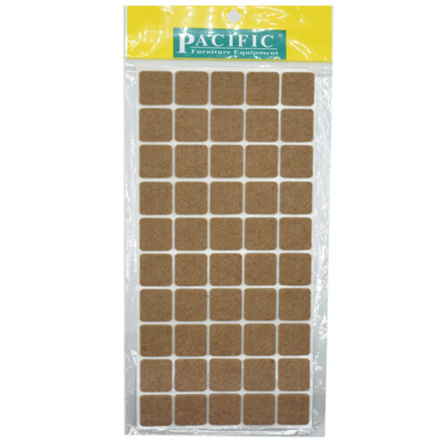 Подпятник войлочный 2,5х2,5 см (32шт) самоклеящийся, цвет коричневый, Турция 93722