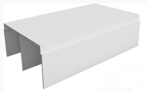 Направляющая верх АВД-0702 Ral 9016 белый глянец 1 метр  1384 (кратно 1,5м)