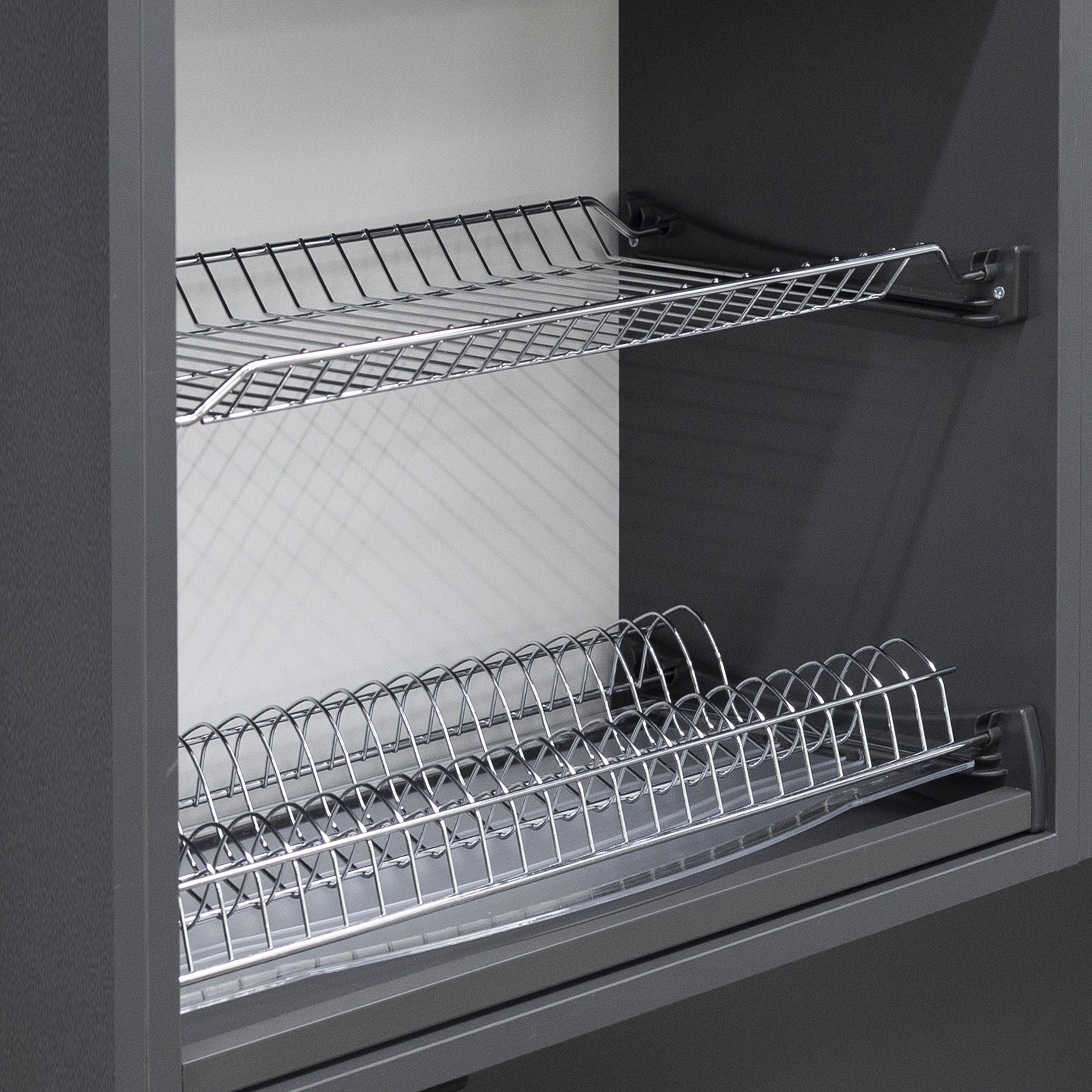 Сушка для посуды 800 HUGO с профилем нерж. сталь, хром AKS 113263 — изображение 4