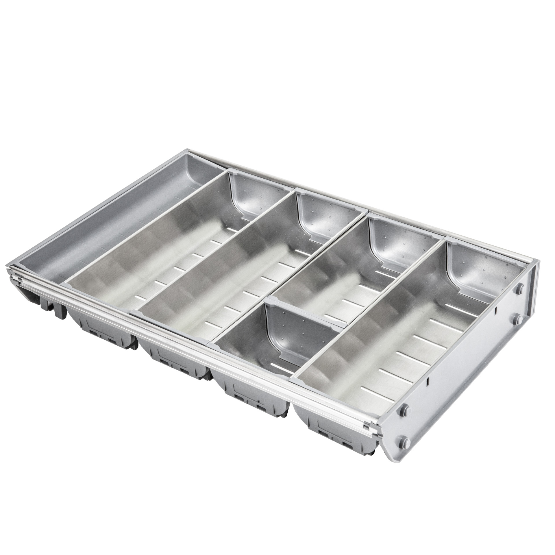 Вкладыш 30/450 шуфлядный металлический Organizer нержавеющая сталь (423*280*65) AKS 64588 — изображение 3